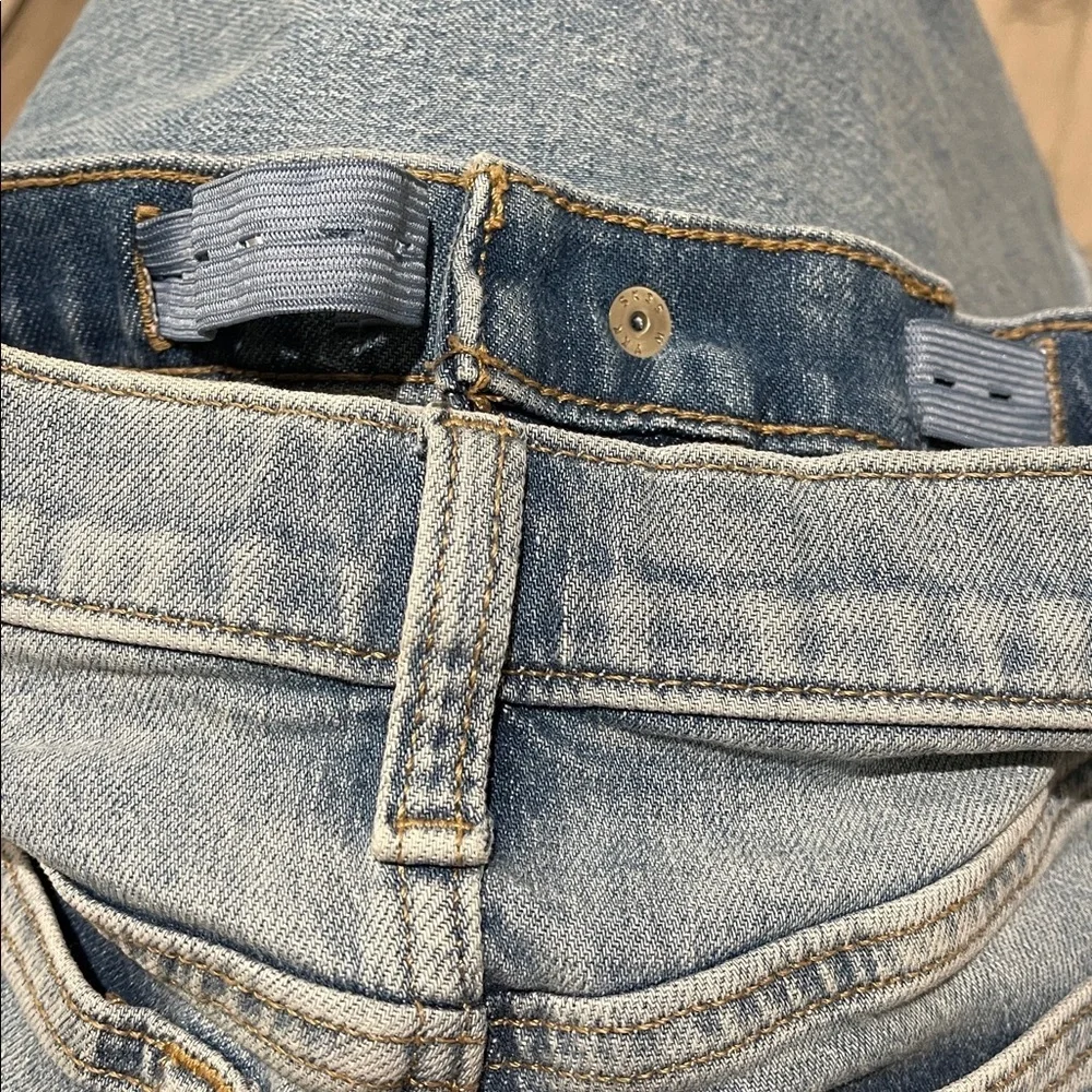 Old Navy Light Blue Kids Boys Slim Stretch Straight Jeans Size 7